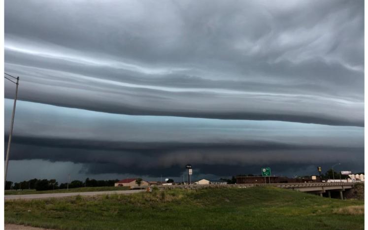 Storm front over Hiawatha 2019
