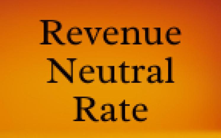Orange Background with Revenue Neutral Rate